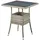 Juskys Yoro Polyrattan Gartentisch quadratisch 60 x 60 cm Grau