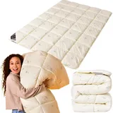 sei Design WOOL Comfort Collection Bettdecke Winter 220x200 - Creme