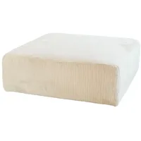 KAWOLA Hocker WIOLO SOFT Cord Farbe: weiß