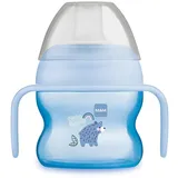 MAM Starter Cup (150 ml), Trinkbecher für erste Trinkversuche, Schnabelbecher mit rutschsicheren Griffen, ab 4 Monaten, Bär