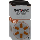 18 x Rayovac Extra Advanced Hörgerätebatterien 312 312AU-6XEMF 3 Blister