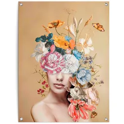 Poster REINDERS "Blumig", bunt (farbe bild(er): bunt), B:60cm H:80cm T:0,1cm, Leinwand, Bilder