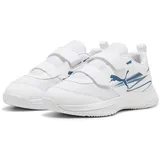 Puma Varion II V Jr Indoor Court Shoe, White-Blue Horizon, 28 EU