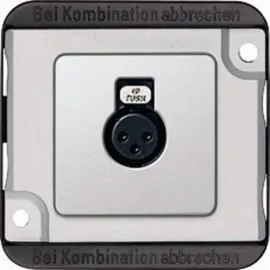 Merten Lautsprecher-Steckdose Panzer Silber (matt) 460860 1St.