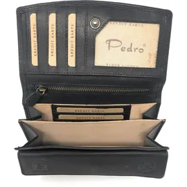 pedro Natural Geldbörse Damen schwarz