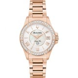 Bulova Marine Star roségold Damen Armbanduhr 98R295