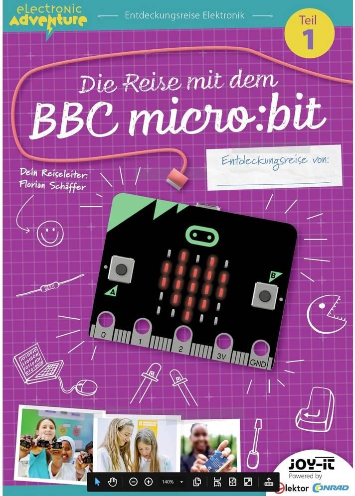 Joy-it EA-MicroBitBase Electronic Adventure Die Reise mit dem micro:bit Programmieren Experimentier-Box ...