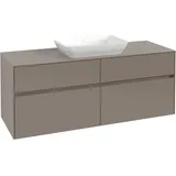 Villeroy & Boch Collaro Waschtischunterschrank C11600VM 140x54,8x50cm, für Waschtisch mittig, Taupe