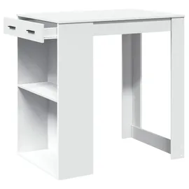 vidaXL Bartisch 102 x 70 x 103,5 cm Weiß