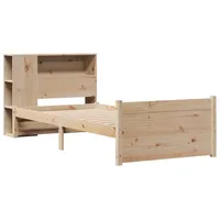 VidaXL Bücherregalbett ohne Matratze 75x190 cm Massivholz Kiefer