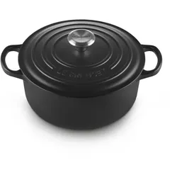 Le Creuset Gusseisen Topf 20 cm schwarz