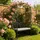Relaxdays Rosenbogen 210 x 134 x 48 cm Schwarz