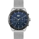 Lacoste Herren Uhr Multifunktionsanzeige Edelstahl Silber