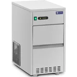 Royal Catering Eiswürfelmaschine Eiswürfelbereiter Icecubemaker 20kg/24h Edelstahl Eisherstellung, Weiss