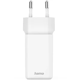 Hama Schnellladegerät GaN 2x USB-C PD 40 W Weiß