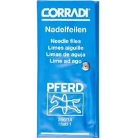 Pferd 12313062 CORRADI-Nadelfeilen-Set Schweizer Hieb 1 in PVC-Rolltasche Länge