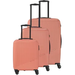 Travelite Bali 4-Rollen Trolley Set L/M/S - Koralle