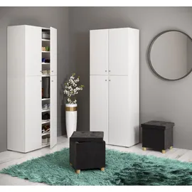 VCM Hocker Sizos M 40 x 38 x 38 cm Schwarz