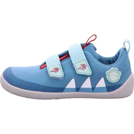 Affenzahn Barfußschuh Lucky Hai Hellblau / Rot 31