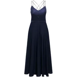 Vera Mont Abendkleid Volant Blau 42