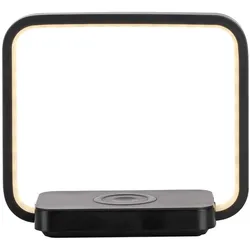 LED Tischleuchte schwarz Handy Ladefunktion Touchschalter dimmbar