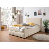 INOSIGN Boxbett »Hartley«, Inkl. Bettkasten & Topper, wählbar in H2, H3 o. H4 beige