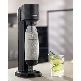 Sodastream Gaia schwarz + PET-Flasche + Zylinder