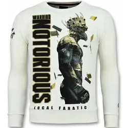 Local Fanatic  Sweatshirt Notorious – King Conor –  in Weiss, EU XL