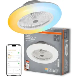 Osram SMART+ WiFi Ventilator mit LED Lampe Weiß