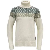 Devold Pullover Syvde Wool High Neck Weiß L