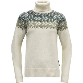 Devold Pullover Syvde Wool High Neck Weiß L