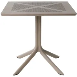 Nardi Clipx 80 Gartentisch, 80 x 80 cm, tortora