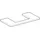 Geberit Waschtisch-Platte One 90x3x47cm, sand-grau/l hg, Ausschn mit.