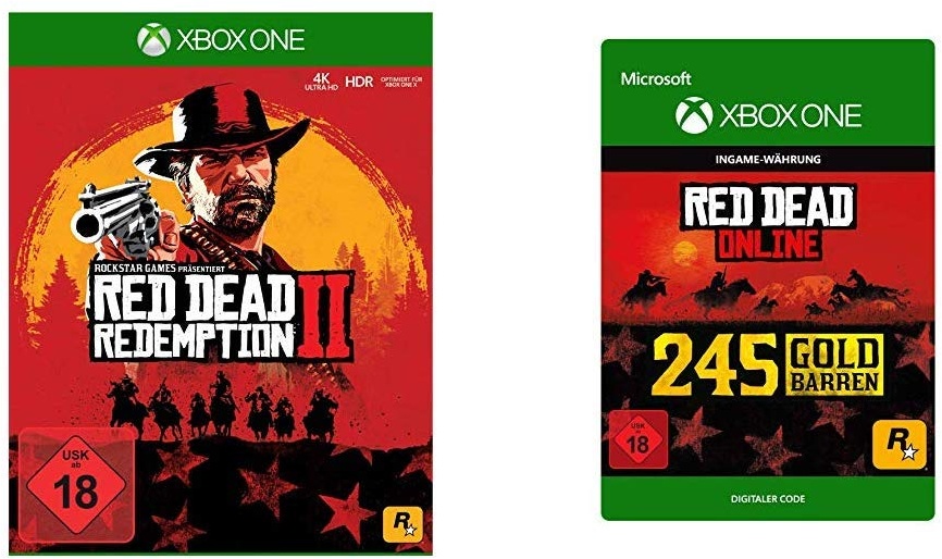 Red Dead Redemption 2 [Xbox One] + 245 Gold Bars [Download Code]