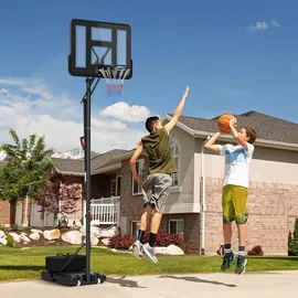 sportnow Basketballkorb Outdoor Schwarz 230 - 305 cm