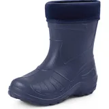 Ladeheid Gummistiefel Kinder federleichte und wasserdichte Eva Thermo Regenstiefel Gummistiefel gefüttert KL050 (Dunkelblau, 28 EU)