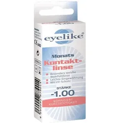 Eyelike Monatslinse Stärke -1,00 Mit UV-Schutz