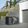 ML-Design Mülltonnenbox 132 x 80 x 124 cm anthrazit
