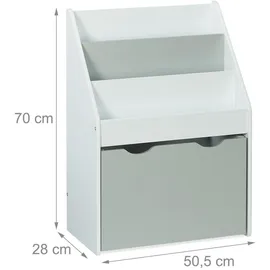 Relaxdays Kinderregal Relaxdays 70 x 50,5 x 28 cm MDF mehrfarbig