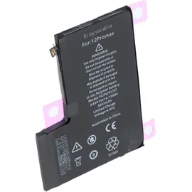AccuCell Akku passend für Apple iPhone 12 Pro Max, diagnostizierbar, Li-Polymer, 3,83V, 3687mAh, 14,13Wh, ohne Werkzeug