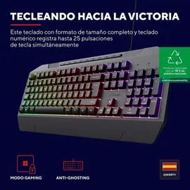 gxtrust GXT 836 Evocx Gaming-Tastatur Schwarz PC