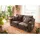 Massivmoebel24 Hussensofa 2-Sitzer196x108x76 taupe KINGSTON