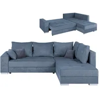 Ecksofa - denim - Microfaser - mit Liegefunktion