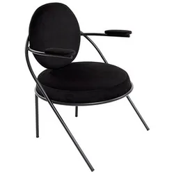 meet powered by PAPERFLOW Sessel SATURNE schwarz Stoff