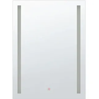 Beliani Badspiegel Silber 70 x 90 cm