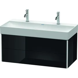 Duravit Waschtischunterschrank 2 Auszüge 98,4 x 39,7 cm Schwarz Hochglanz