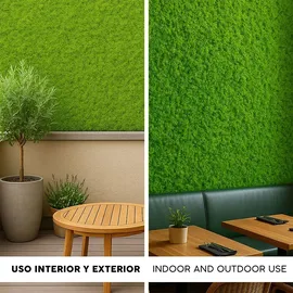 Wellhome – Künstlicher Vertikalgarten – Heckenpanel 100x100 cm, für Innen- und Außenbereich – Grün
