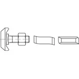 HALFEN Hammerkopfschraube R 88940 40/22 6-ktmutter M16x 80 Mu A 4 10St. HALFEN