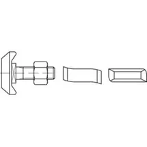 HALFEN Hammerkopfschraube R 88940 40/22 6-ktmutter M16x 80 Mu A 4 10St. HALFEN
