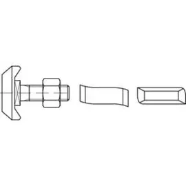 HALFEN Hammerkopfschraube R 88940 40/22 6-ktmutter M16x 80 Mu A 4 10St. HALFEN